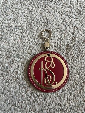 kate spade Red and Gold Round Key Fob